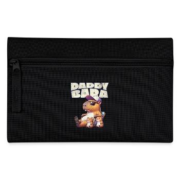 Daddybara Capybara Vater Papa - Federtasche - Schwarz - Vorne