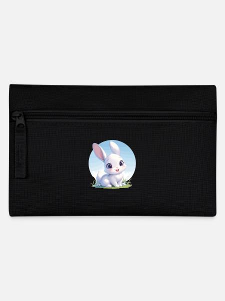 Hasen Hase - Federtasche - Schwarz
