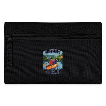 Kayak Girls Nature Adventure for Water Sports - Pencil Case - black - Front