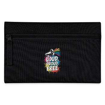 Fort, fier, gratuit Megafon Rainbow - Trousse - noir - Devant