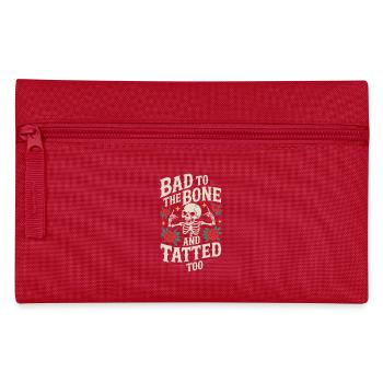 Seniors with tattoos proudly aging, - Pencil Case - red - Front