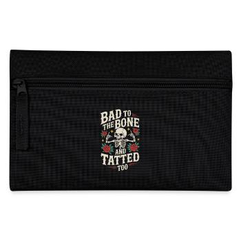 Seniors with tattoos proudly aging, - Pencil Case - black - Front