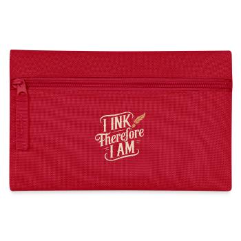 Seniors with tattoos proudly aging, - Pencil Case - red - Front