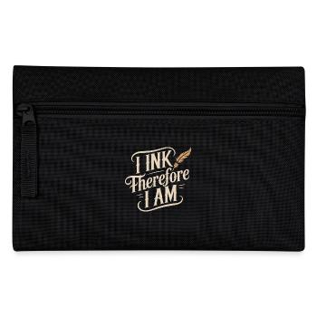Seniors with tattoos proudly aging, - Pencil Case - black - Front