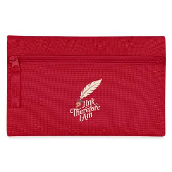 Seniors with tattoos proudly aging, - Pencil Case - red - Front
