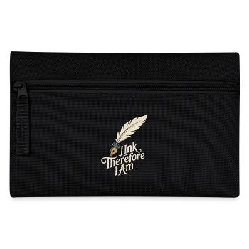 Seniors with tattoos proudly aging, - Pencil Case - black - Front