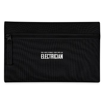 Fühle Dich Sicher: Schlafe Mit Einem Elektriker - Federtasche - Schwarz - Vorne