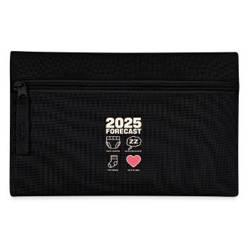 2025 Forecast: Diapers, Nights, Socks, Love - Pencil Case - black - Front