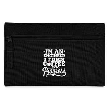 Engineer I Turn Coffee Into Progress Engineering - Pencil Case - black - Front