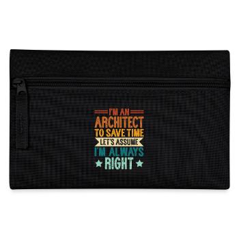 Architekt - Federtasche - Schwarz - Vorne
