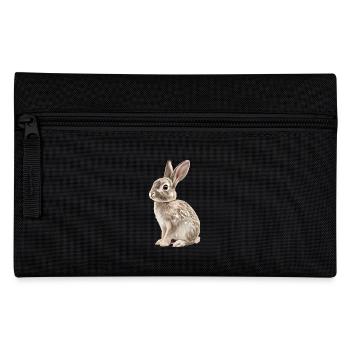 Hasen Hase - Federtasche - Schwarz - Vorne