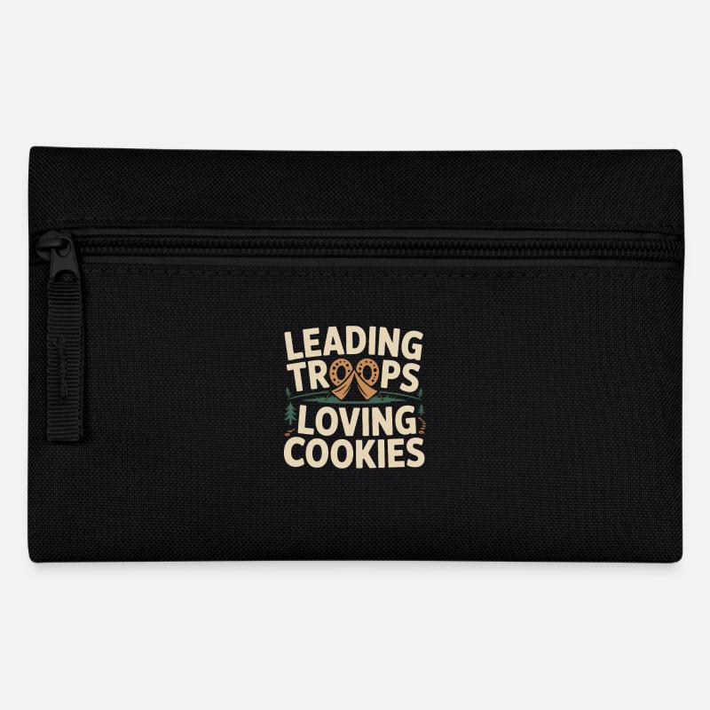 Dad Girl Scout Leader Proud Troop Support Scout - Federtasche - Schwarz