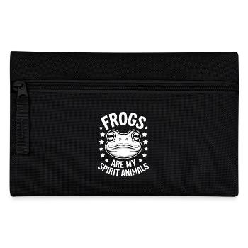 Frog Saying Toad Funny Frogs Gift - Pencil Case - black - Front