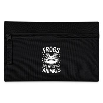 Frog Saying Toad Funny Frogs Gift - Pencil Case - black - Front