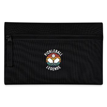 Pikleball Legende - Federtasche - Schwarz - Vorne