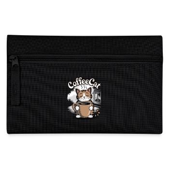 Coffee Cat - Pencil Case - black - Front