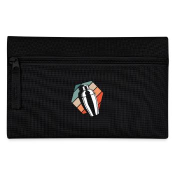 Vintage Bartender Shaker Retro Look - Pencil Case - black - Front