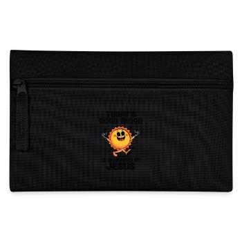 La bonne humeur d’aujourd’hui est parrainée par Jésus : - Trousse - noir - Devant