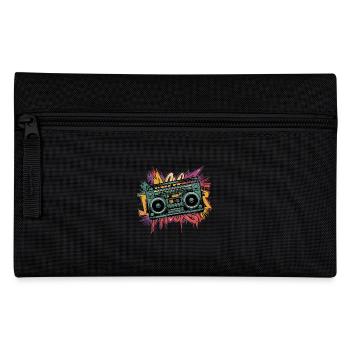 Rétro Boombox Street Art Design - Trousse - noir - Devant