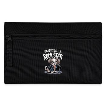 Daddy's Little Rock Star Hund Rocktar - Federtasche - Schwarz - Vorne