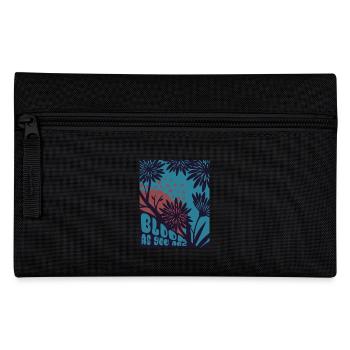 Bloom as you are - Blumen - Frühling - Spruch - Federtasche - Schwarz - Vorne