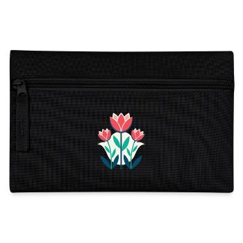 Blumen - Frühling - Sommer - Blüten - Federtasche - Schwarz - Vorne