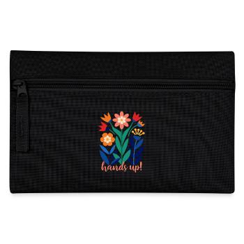 Blumen - Frühling - Sommer - Blüten - Federtasche - Schwarz - Vorne