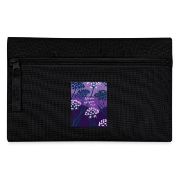 Bloom as you are - Blumen - Frühling - Spruch - Federtasche - Schwarz - Vorne