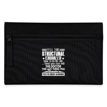 Structural Engineer Funny Structural Engineer - Pencil Case - black - Front