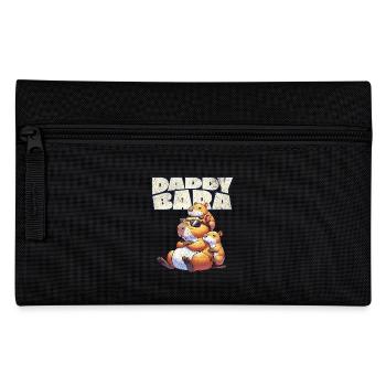 Daddybara Capybara Vater Papa - Federtasche - Schwarz - Vorne