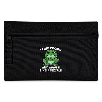Frog Saying Toad Funny Frogs Gift - Pencil Case - black - Front