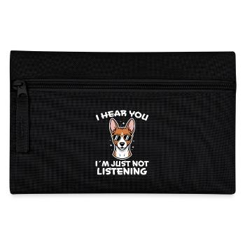 Basenji Spruch Hunde Lustiges Basenji Geschenk - Federtasche - Schwarz - Vorne