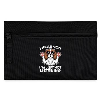 Cavalier King Charles Spaniel Saying Dog Gift - Pencil Case - black - Front