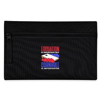 L’éducation des amateurs de cornhole est importante - Trousse - noir - Devant