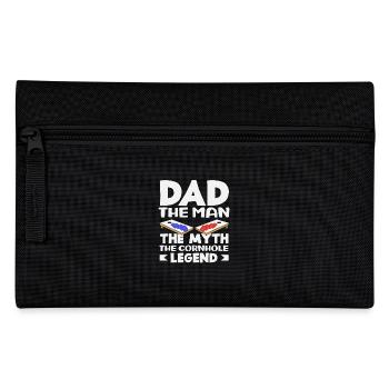 Cornhole Liebhaber Papa Die Legende Der Mythos - Federtasche - Schwarz - Vorne