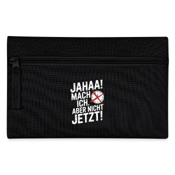 Jahaa Mach Ich Aber Nicht Jetzt Cool Faultier Büro - Federtasche - Schwarz - Vorne