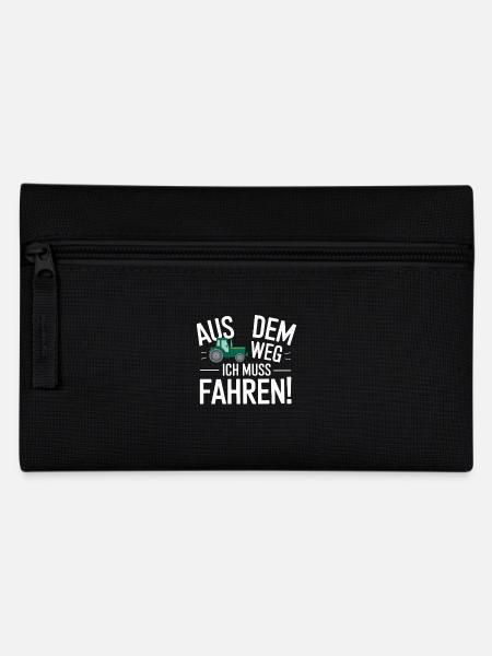 Aus Dem Weg Ich Muss Traktor Fahren Lustiger - Federtasche - Schwarz
