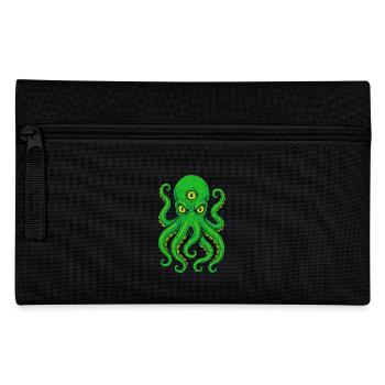 Tentacle Octopus with Third Eye Neon - Pencil Case - black - Front