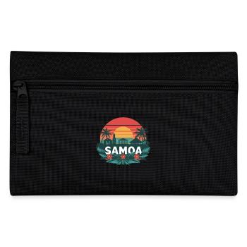 Discover the beauty of Samoa in the tropical - Pencil Case - black - Front