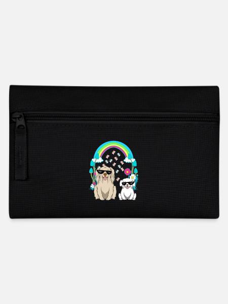 Hunde Hund Kinder Kind Haustiere - Federtasche - Schwarz
