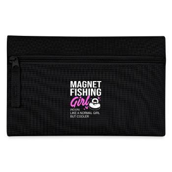 Magnet Angeln Angler Magnetangeln - Federtasche - Schwarz - Vorne