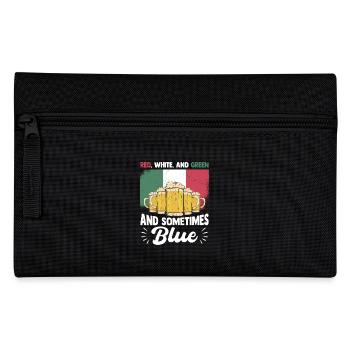 Fiesta mexicaine Siesta Rouge Blanc Vert Bleu - Trousse - noir - Devant