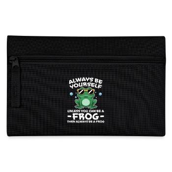 Frog Saying Toad Funny Frogs Gift - Pencil Case - black - Front