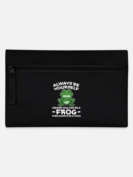 Frosch Spruch Kröte Lustiges Frösche Geschenk - Federtasche - Schwarz