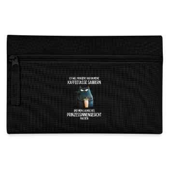 Ich will nur in meine Kaffeetasse sabbern - Federtasche - Schwarz - Vorne