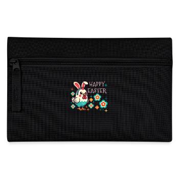 Pâques Rétro Joyeuse Pâques Fleur de Poulet - Trousse - noir - Devant