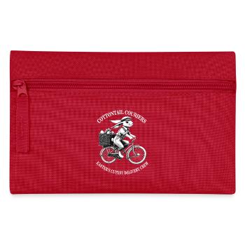 Ostern Cottontail Couriers Retro Ästhetik - Federtasche - Rot - Vorne