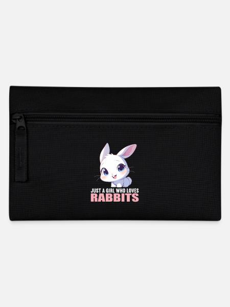 Hasen Hase - Federtasche - Schwarz