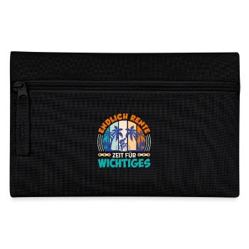 Opa ENDLICH RENTE ZEIT FÜR WICHTIGES Lustiges - Federtasche - Schwarz - Vorne