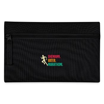 Ehefrau EHEMANN VATER MARATHONI Lustiges - Federtasche - Schwarz - Vorne